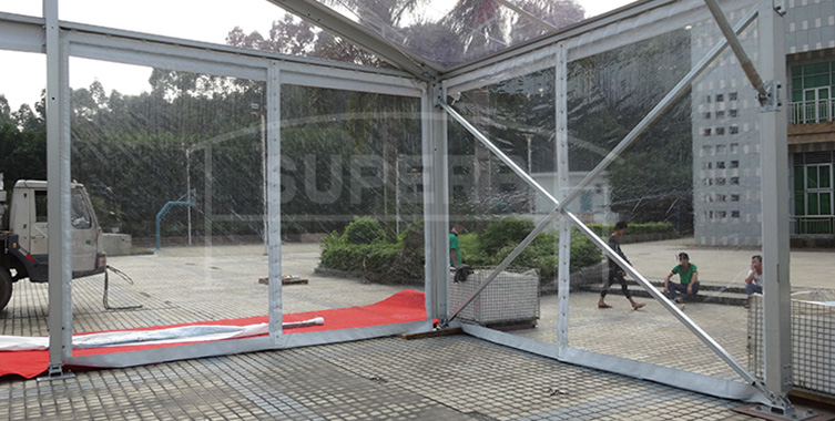 25x80m transparent tent