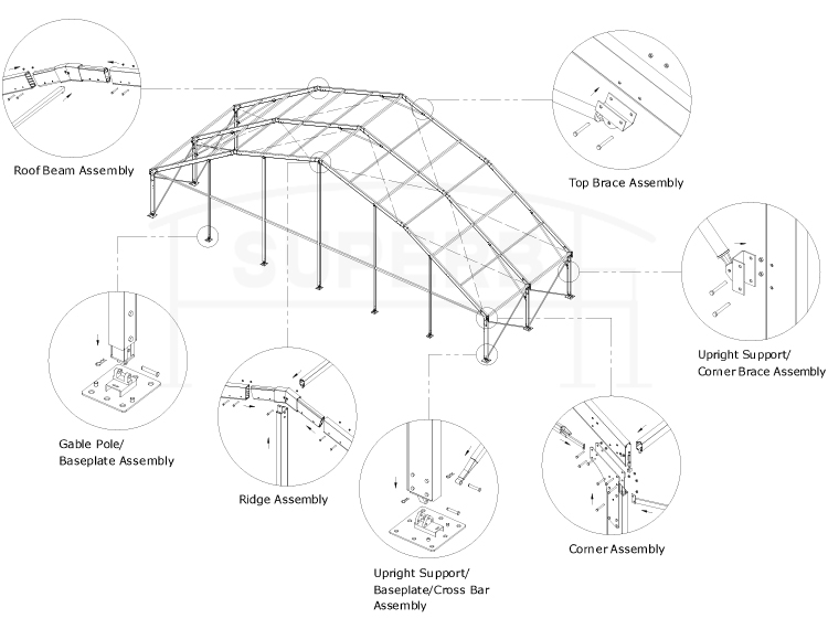 Large Polygon Tent for big party event