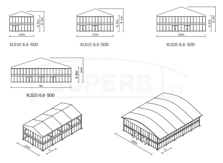 Double Decker Tent with A Frame Roof