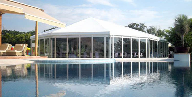 Diamond top tent with glass wall for celebration [BS Series]