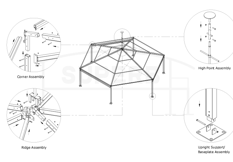 Hexagon Diamond tent