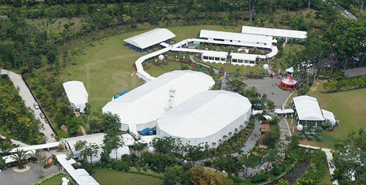 Custom-made measure event tent for Singapore Garden Festival  – XLS series