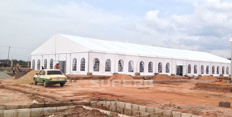 20x50m wedding party tents in Nigeria