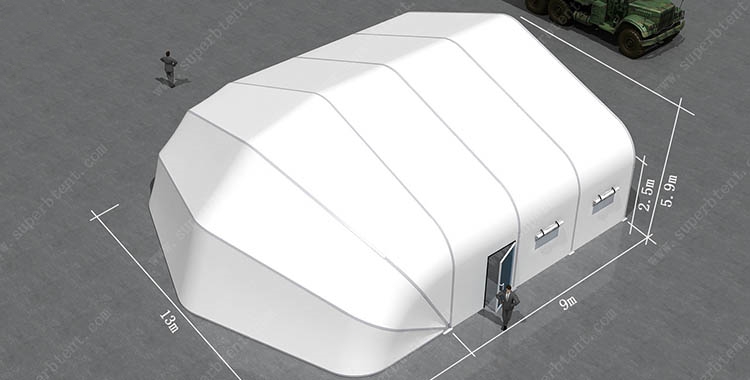 Customized aircraft hangar curve tent