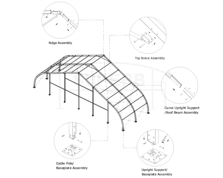 Curve Tent for Sale 